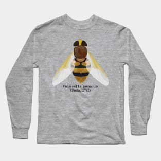 Hornet hoverfly Volucella zonaria. Long Sleeve T-Shirt